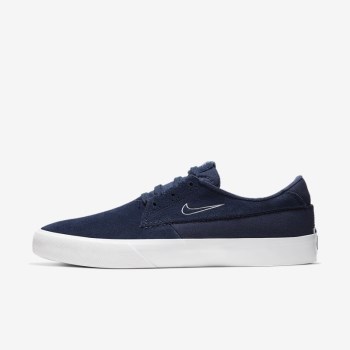 Nike SB Shane - Férfi Deszkás Cipő - Sötétkék/Világos Barna/Fehér